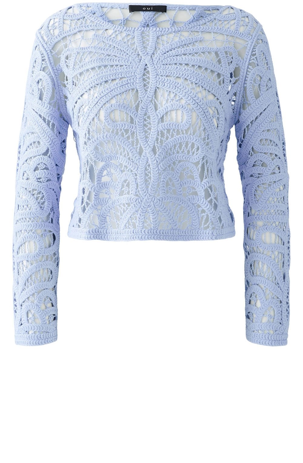 Powder Blue Crochet Top
