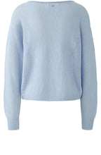Powder Blue Linen Knit Pullover