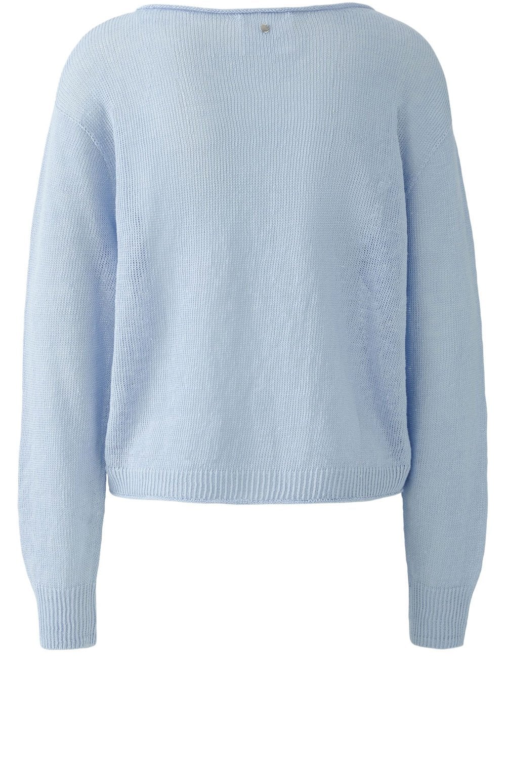 Powder Blue Linen Knit Pullover
