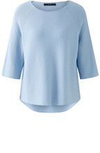 Powder Blue Short Sleeved Box Jumper