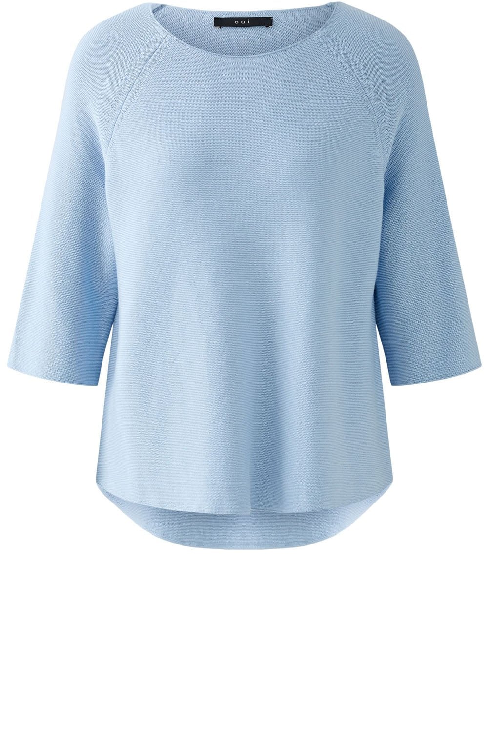 Powder Blue Short Sleeved Box Jumper