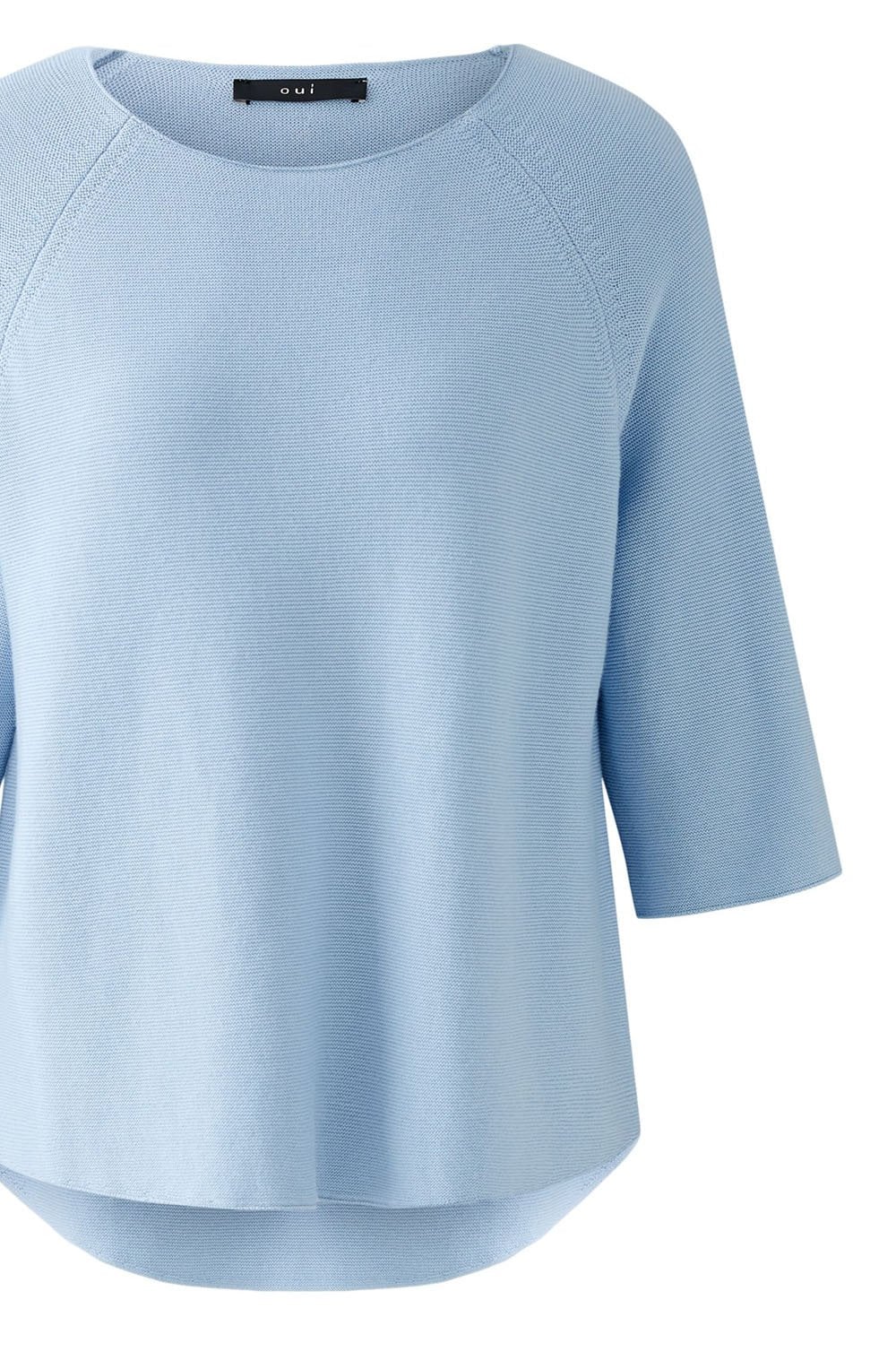 Powder Blue Short Sleeved Box Jumper