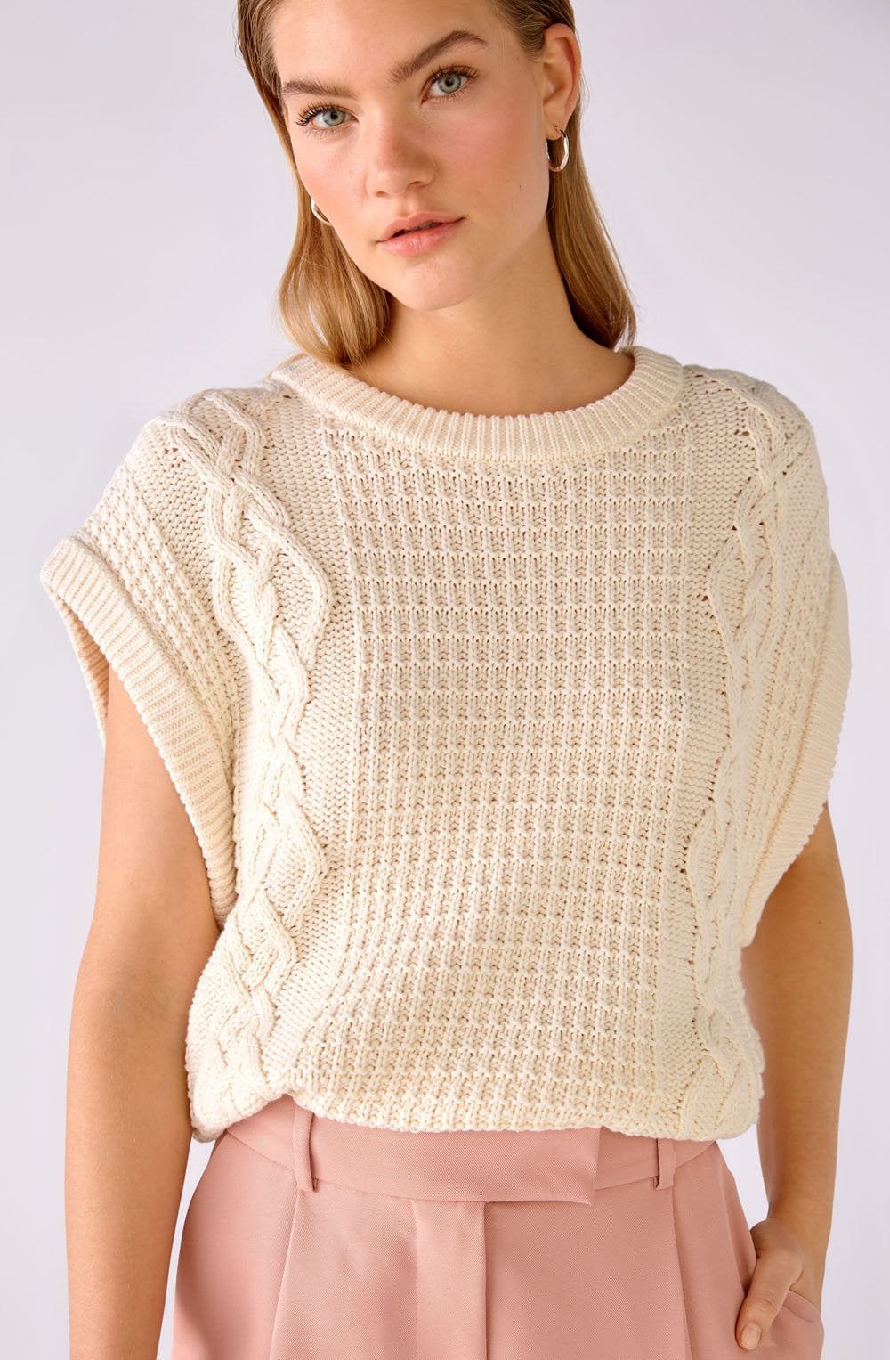 Pristine Cable Knit Slip Over