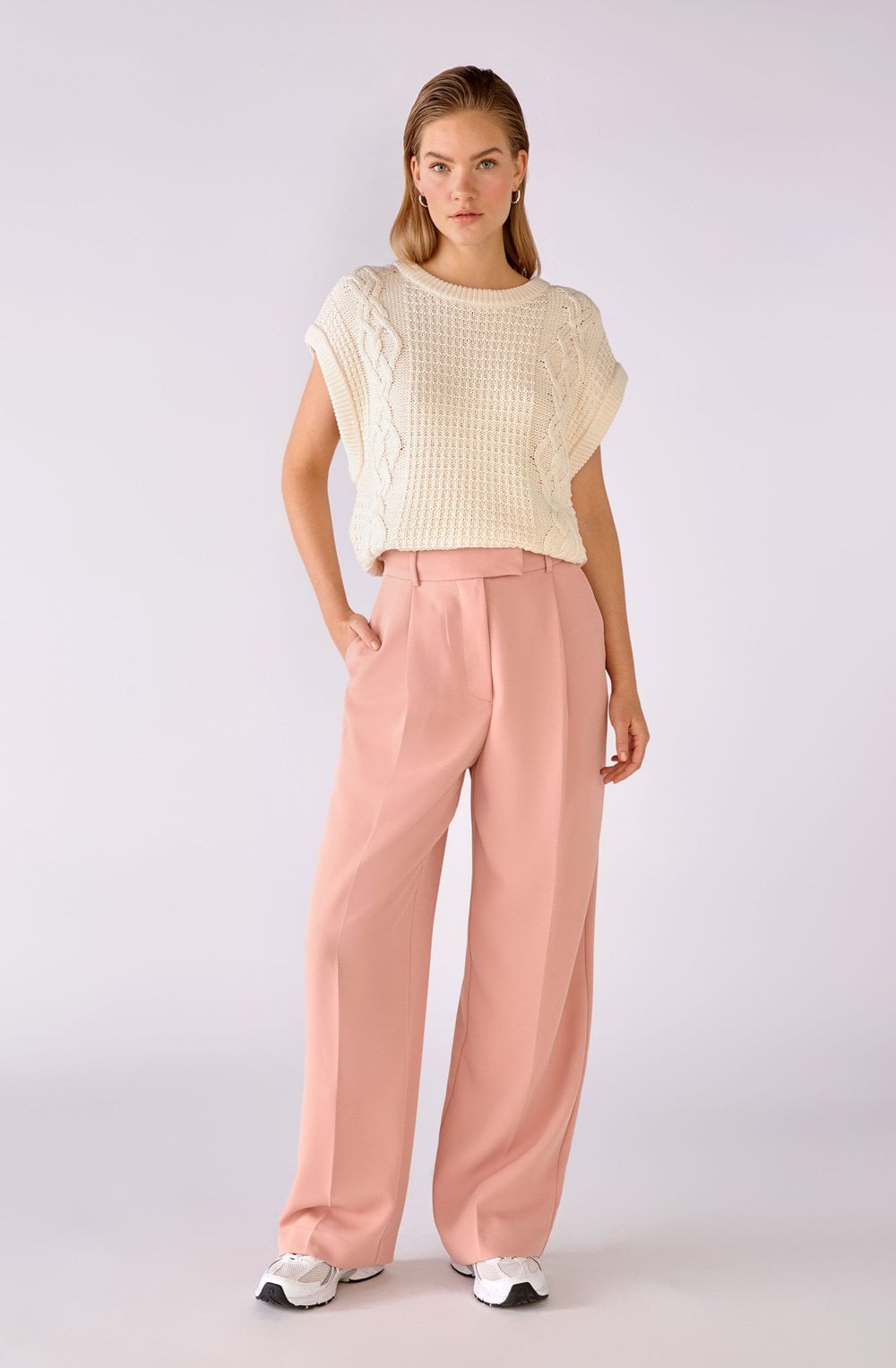 Pristine Cable Knit Slip Over