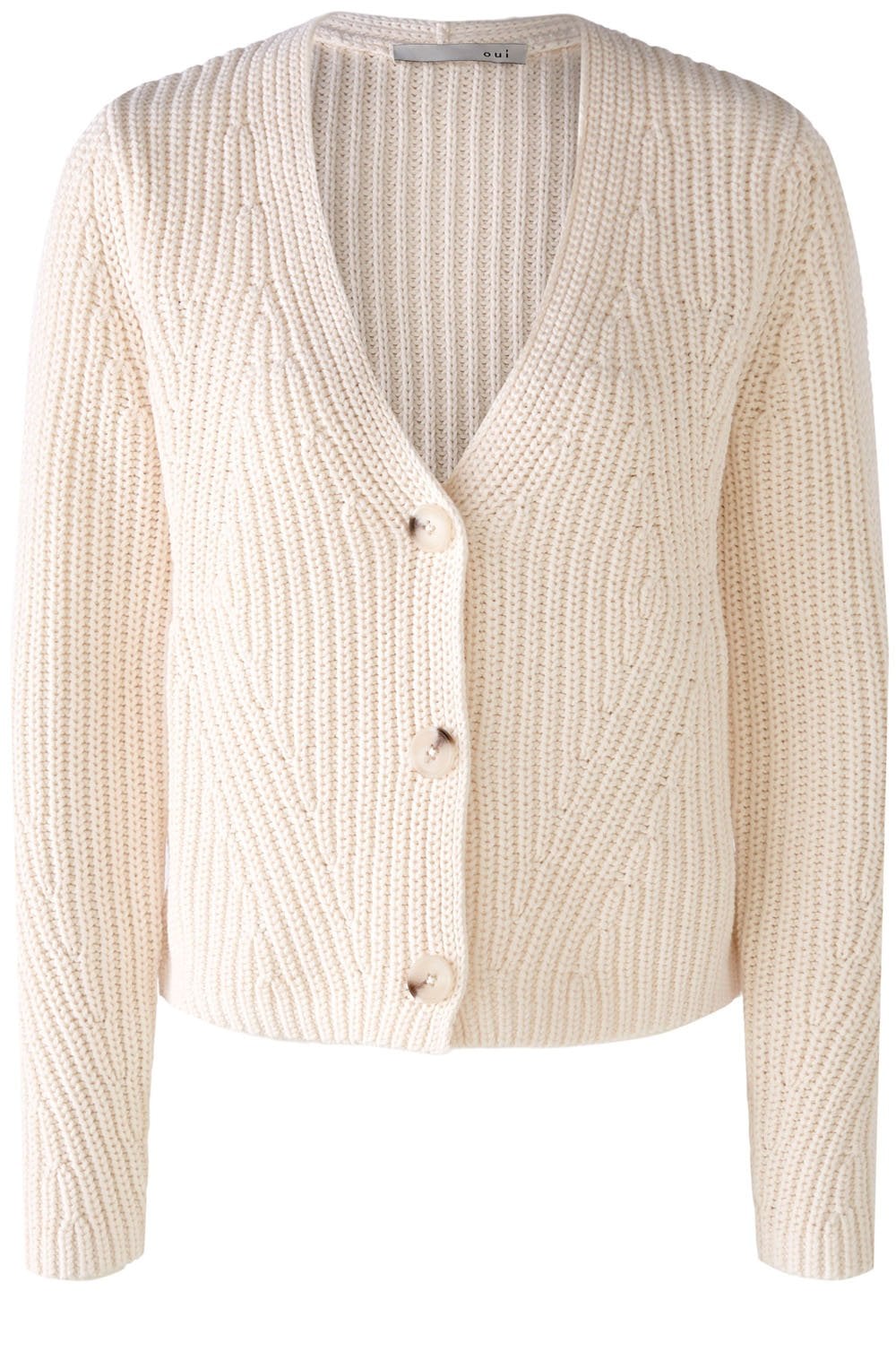 Pristine Chunky Ribbed Knit Cardigan