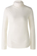 Pristine Cream Ruched Detail Turtle Neck