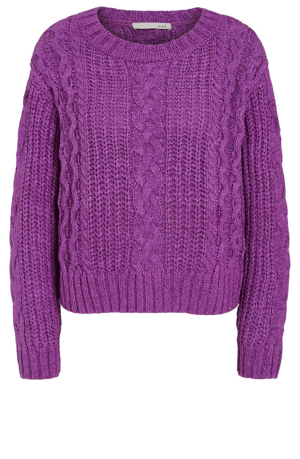 Purple Cable Knit Jumper