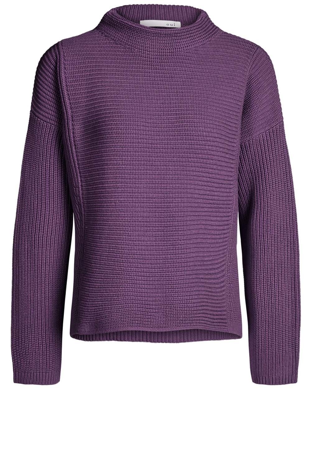 Purple Chunky Knit Sweater