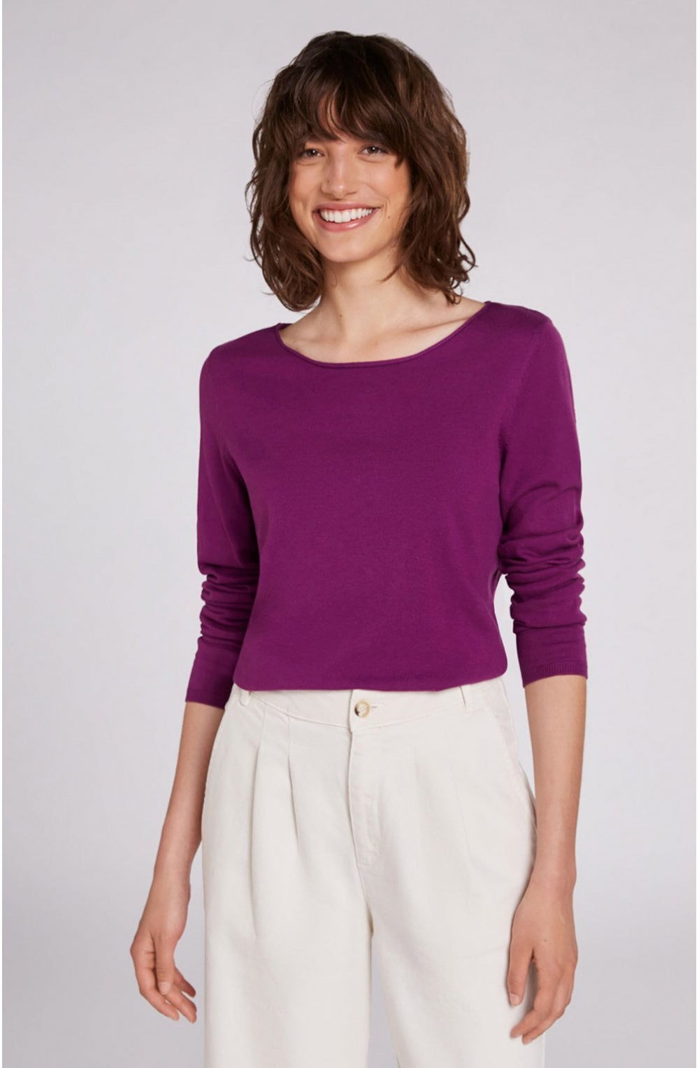 Purple Fine Knit Jumper