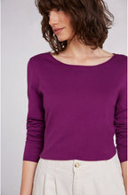 Purple Fine Knit Jumper