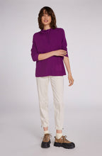 Purple Fine Rib Jumper