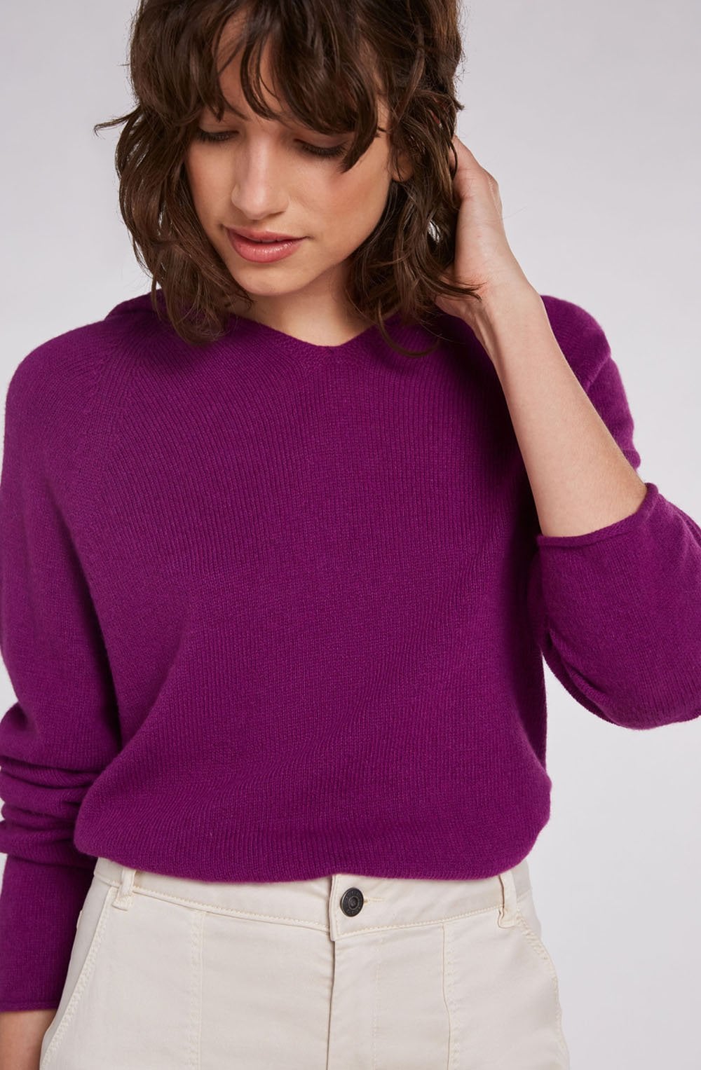 Purple Hooded Jumper