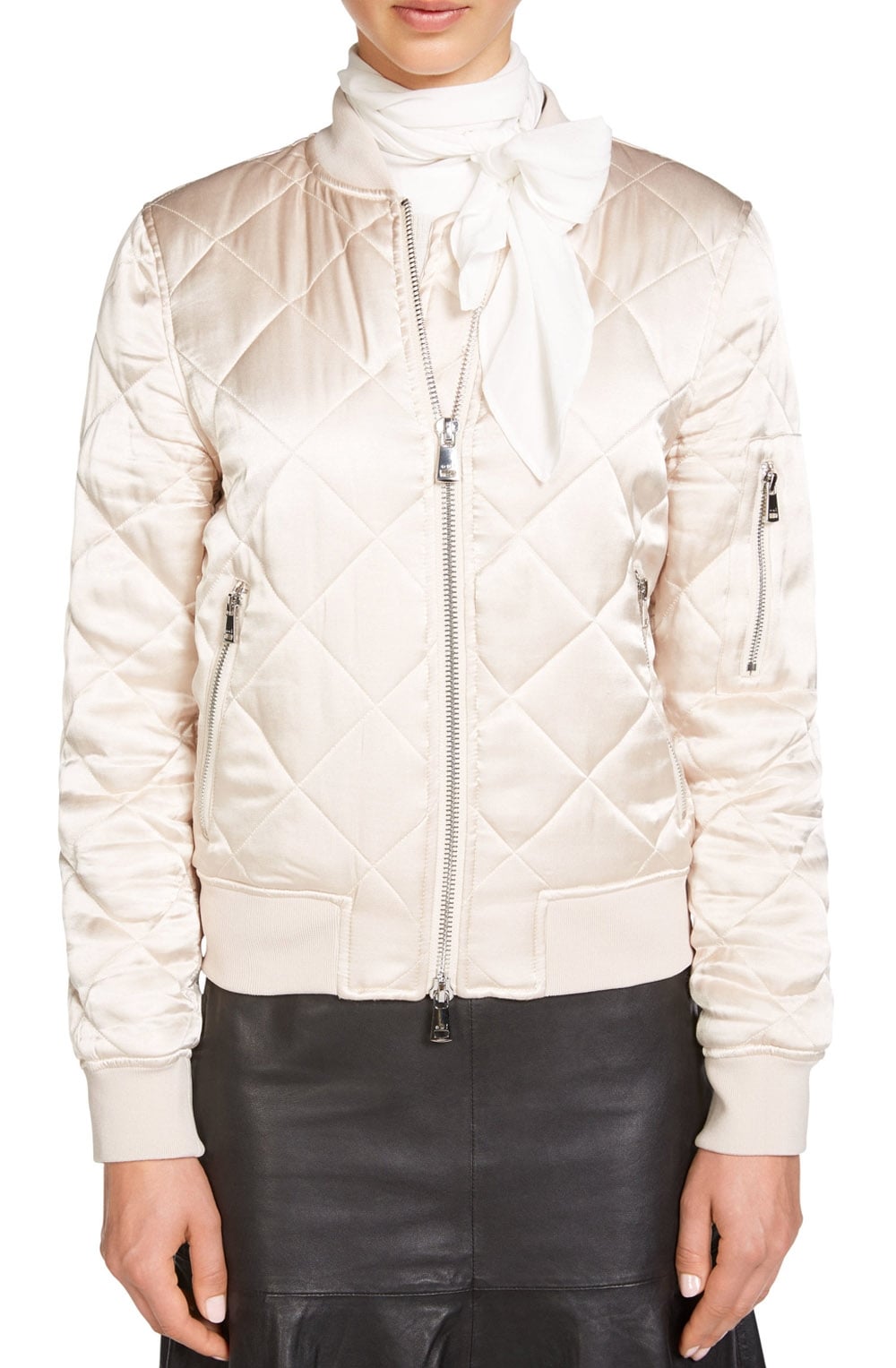 Quilted Bomber Jacket