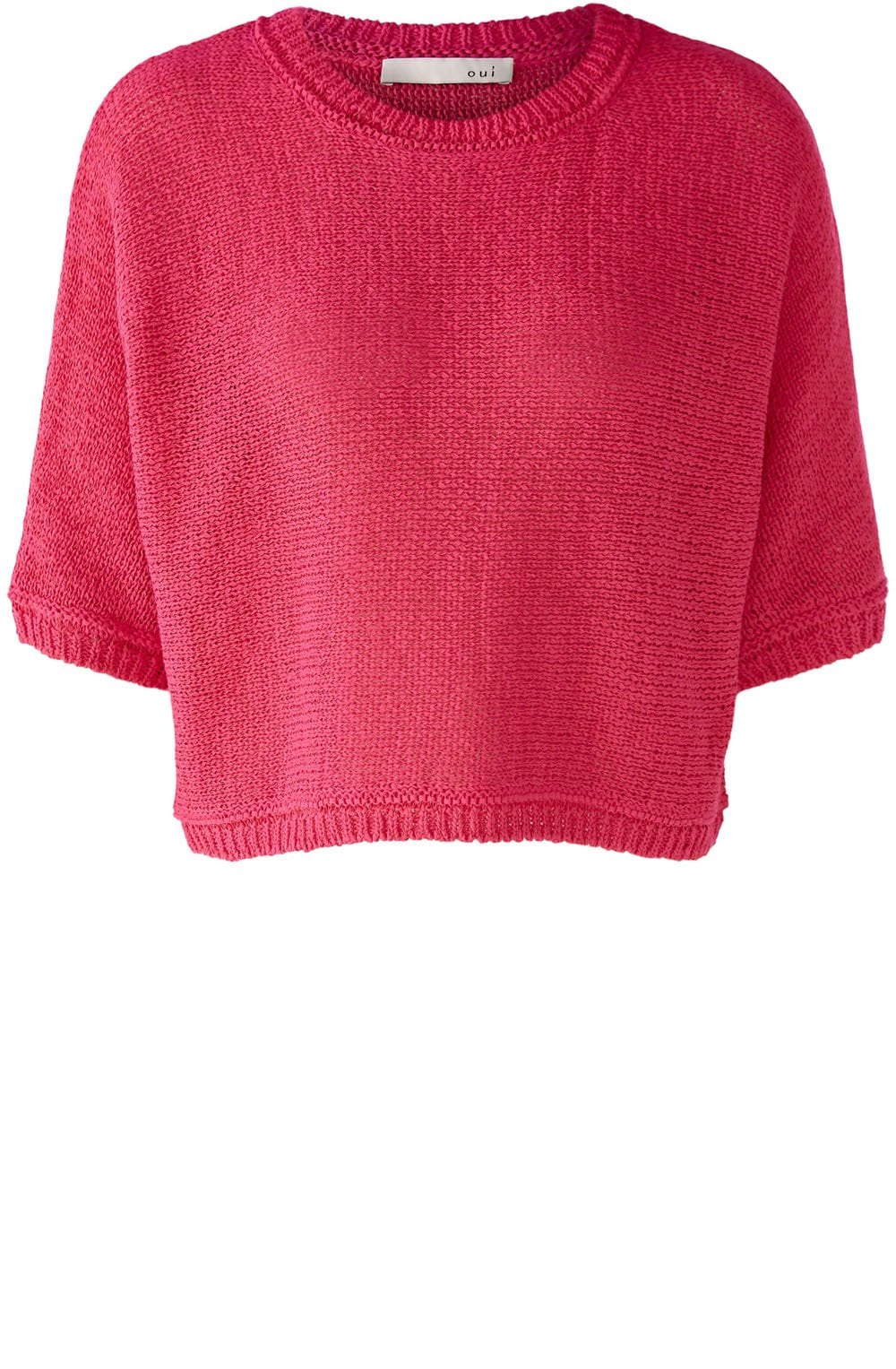 Raspberry Sorbet Cropped Batwing Jumper