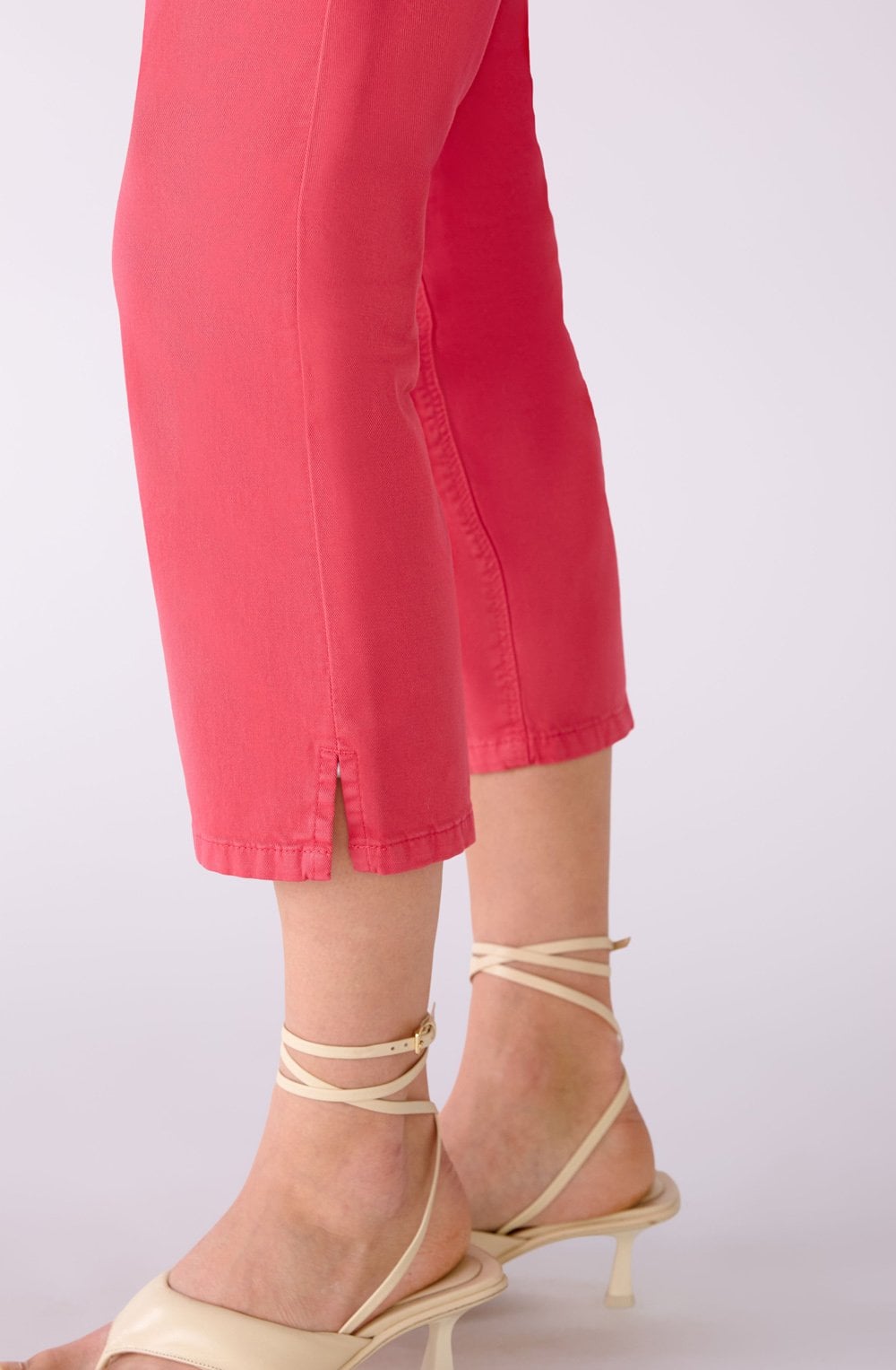 Raspberry Sorbet Cropped Skinny Jeans