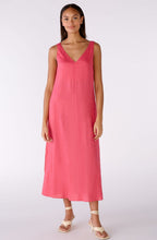 Raspberry Sorbet Linen Slip Dress