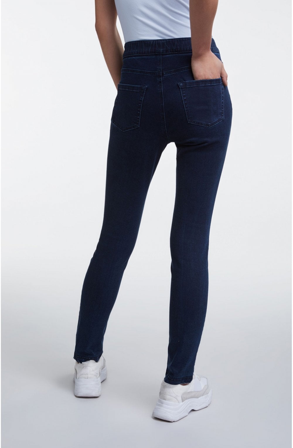 Raw Denim Skinny Jeggings