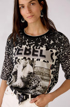 Rebel At Heart Diamante and Animal Print Blouse