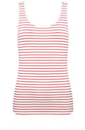 Red and White Jersey Vest Top