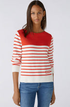 Red and White Side Split Jumper