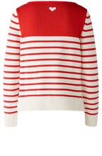 Red and White Side Split Jumper