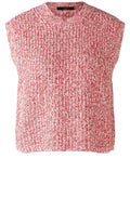 Red and White Sleeveless Slip Over