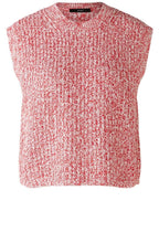 Red and White Sleeveless Slip Over