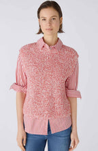 Red and White Sleeveless Slip Over