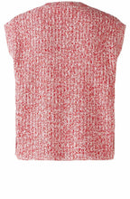 Red and White Sleeveless Slip Over