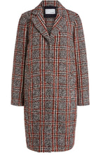 Red & Black Check Coat