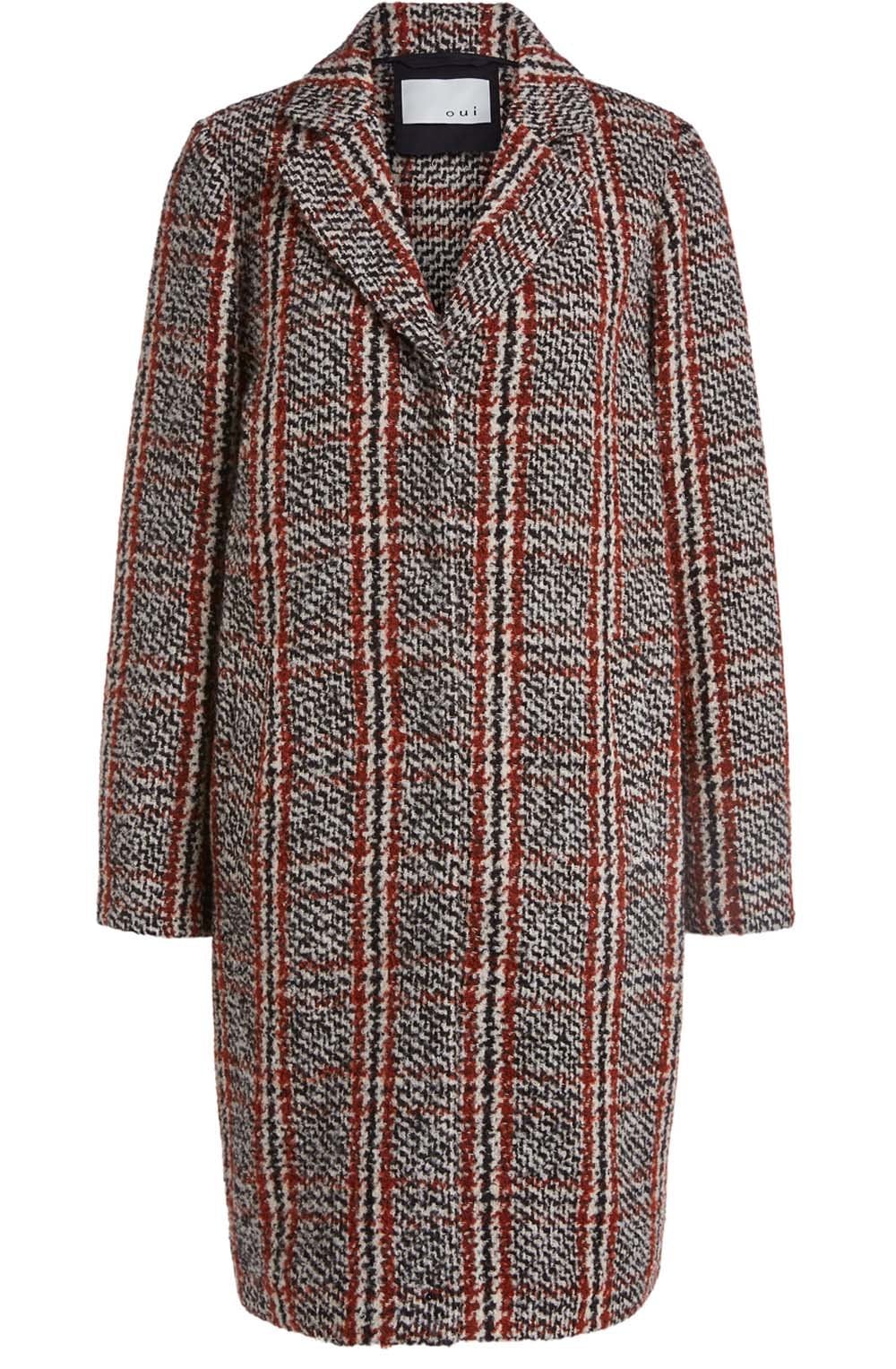 Red & Black Check Coat