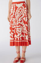 Red Ciao Amore Pleated Skirt