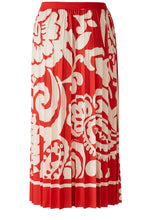 Red Ciao Amore Pleated Skirt