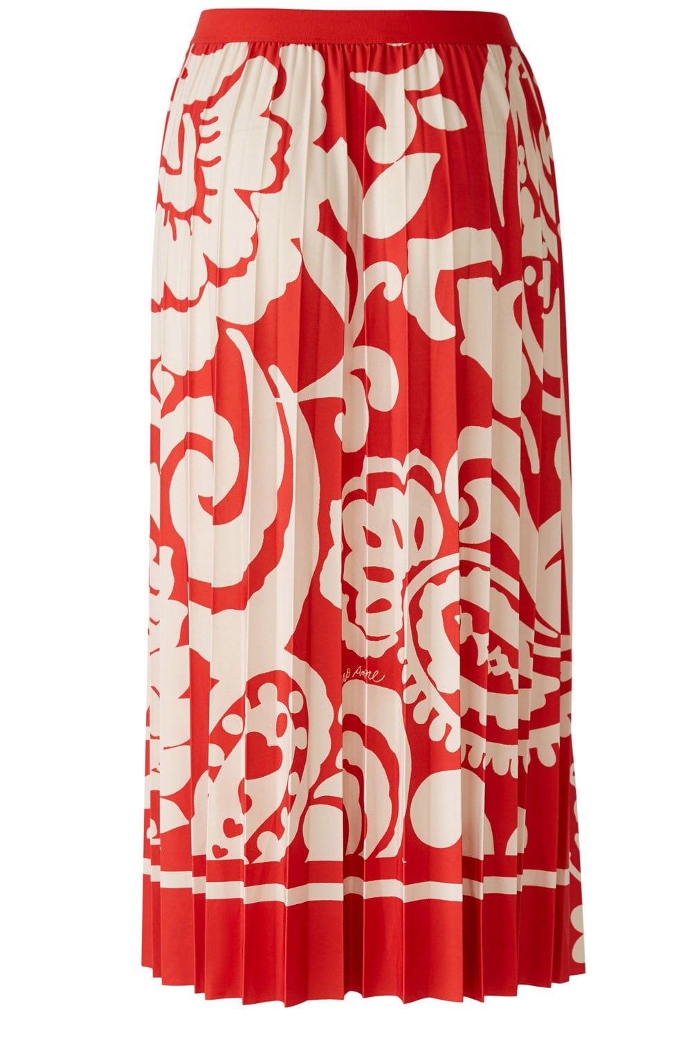 Red Ciao Amore Pleated Skirt