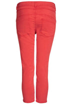 Red Cropped Newport Trousers