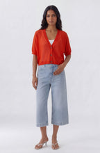 Red Fine Knit Oversized Cardigan
