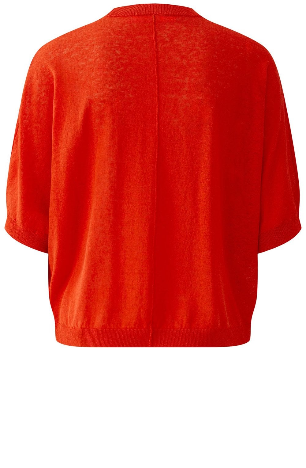 Red Fine Knit Oversized Cardigan