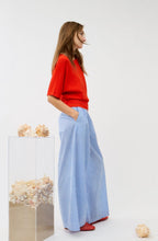 Red Fine Knit Relaxed Jumper