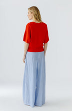 Red Fine Knit Relaxed Jumper