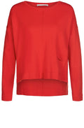 Red Fine Knit Sweater