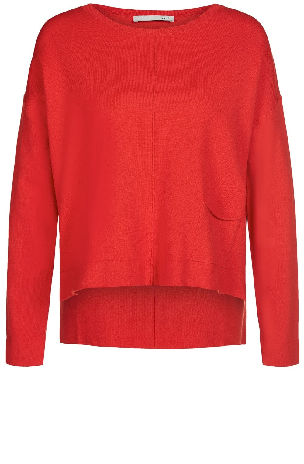 Red Fine Knit Sweater