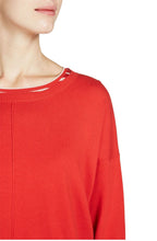 Red Fine Knit Sweater