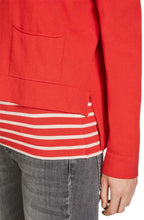 Red Fine Knit Sweater
