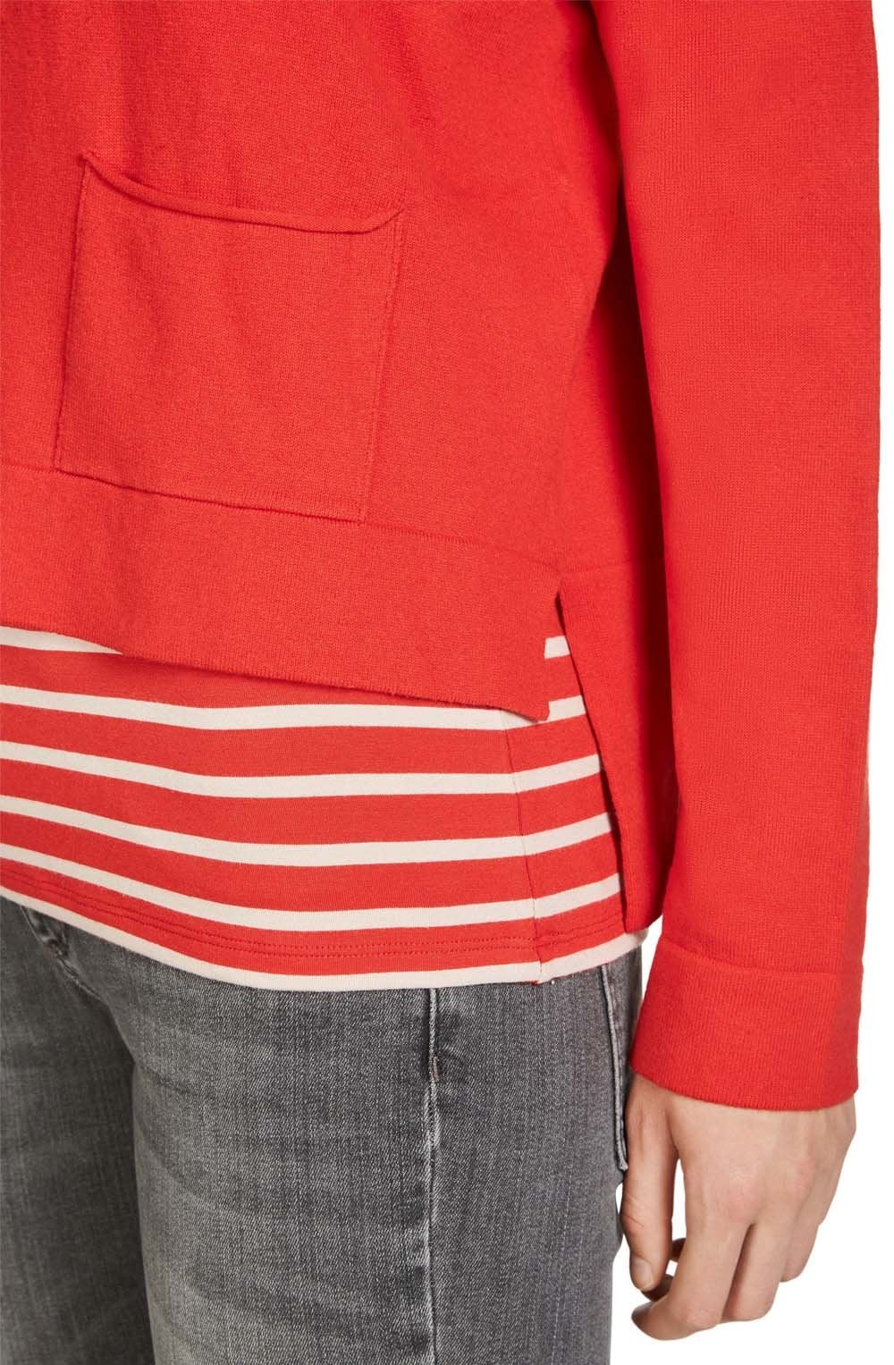 Red Fine Knit Sweater