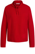 Red Fine Rib Jumper
