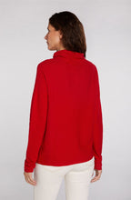 Red Fine Rib Jumper