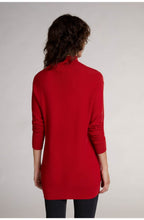 Red Fine Ribbed Knit Jumper