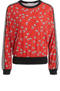 Red Floral Print Top