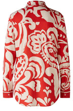 Red Floral Silky Touch Blouse