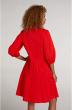 Red Frill Detailed Dress